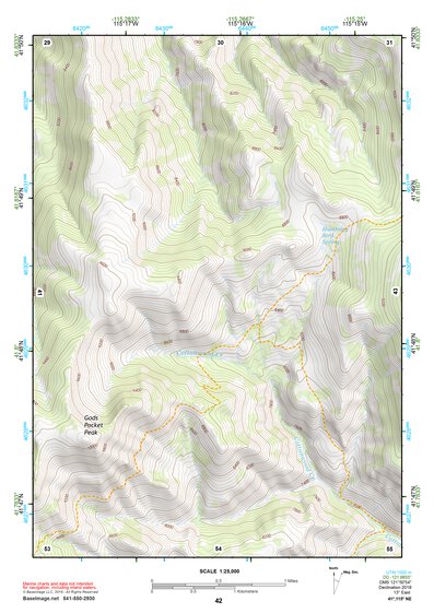 41115NE Page 42 Jarbidge Mountains Topo Preview 1