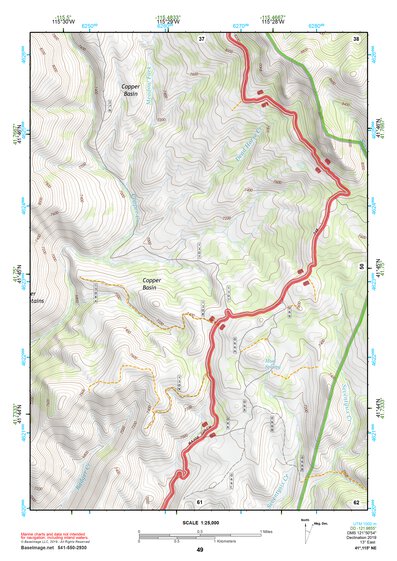 41115NE Page 49 Jarbidge Mountains Topo Preview 1