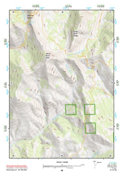 41115NE Page 52 Jarbidge Mountains Topo Preview 1