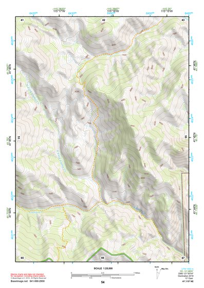 41115NE Page 54 Jarbidge Mountains Topo Preview 1