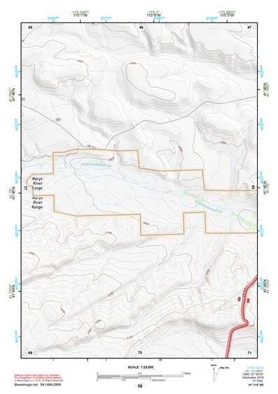 41115NE Page 58 Jarbidge Mountains Topo Preview 1