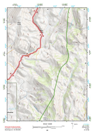 41115NE Page 61 Jarbidge Mountains Topo Preview 1