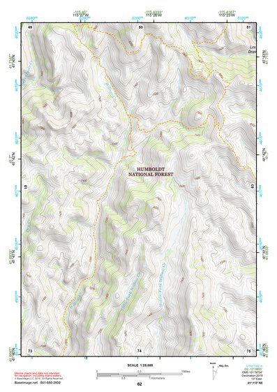 41115NE Page 62 Jarbidge Mountains Topo Preview 1