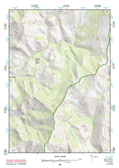 41115NE Page 64 Jarbidge Mountains Topo Preview 1