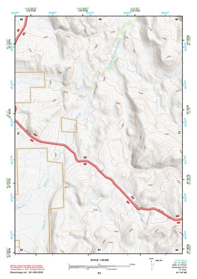 41115NE Page 71 Jarbidge Mountains Topo Preview 1