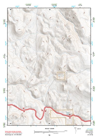 41115NE Page 72 Jarbidge Mountains Topo Preview 1