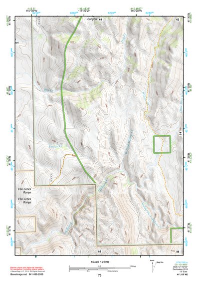 41115NE Page 73 Jarbidge Mountains Topo Preview 1