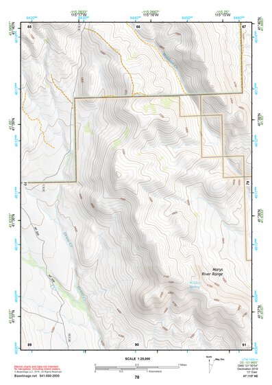 41115NE Page 78 Jarbidge Mountains Topo Preview 1