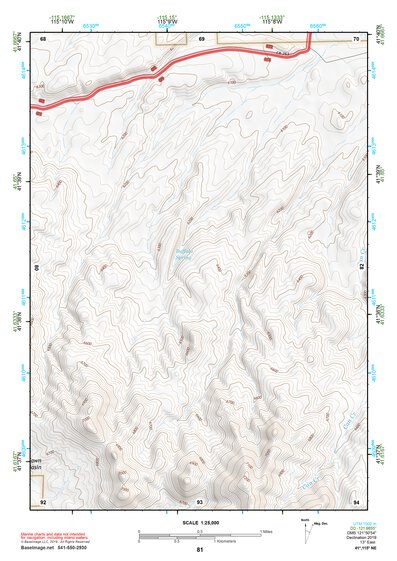 41115NE Page 81 Jarbidge Mountains Topo Preview 1