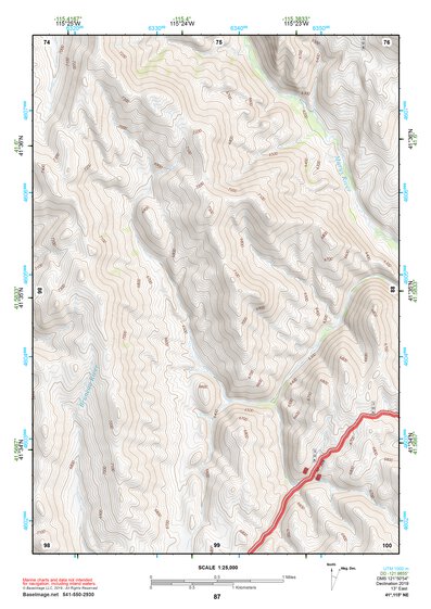 41115NE Page 87 Jarbidge Mountains Topo Preview 1