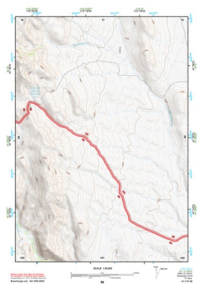 41115NE Page 89 Jarbidge Mountains Topo Preview 1