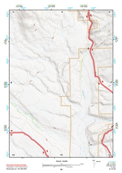 41115NE Page 91 Jarbidge Mountains Topo Preview 1