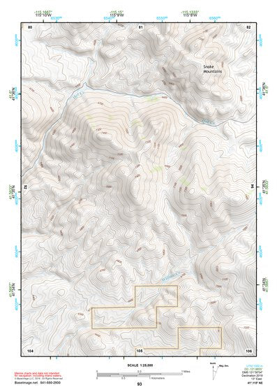 41115NE Page 93 Jarbidge Mountains Topo Preview 1