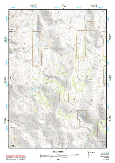 41115NE Page 94 Jarbidge Mountains Topo Preview 1