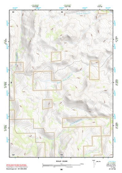 41115NE Page 96 Jarbidge Mountains Topo Preview 1