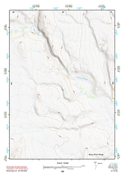 41115NE Page 102 Jarbidge Mountains Topo Preview 1
