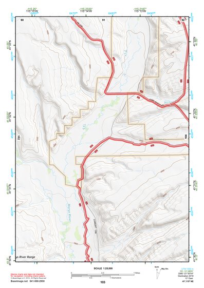 41115NE Page 103 Jarbidge Mountains Topo Preview 1