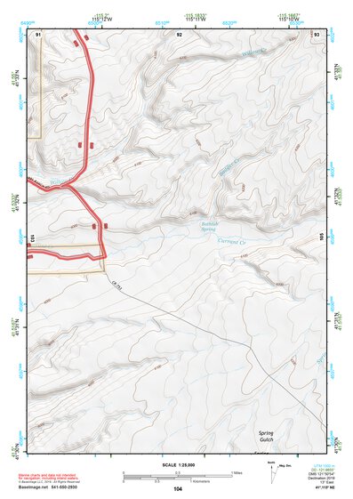 41115NE Page 104 Jarbidge Mountains Topo Preview 1