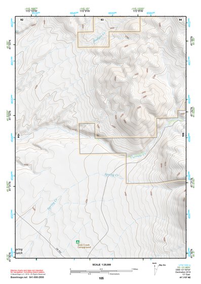 41115NE Page 105 Jarbidge Mountains Topo Preview 1