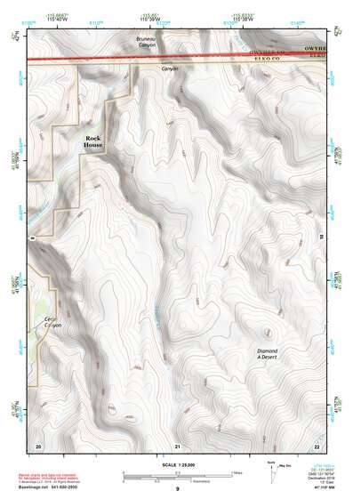 41115NW Page 9 Jarbidge Mountains Topo Preview 1