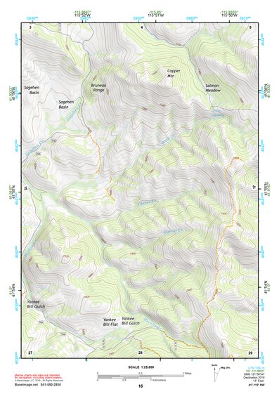 41115NW Page 16 Jarbidge Mountains Topo Preview 1
