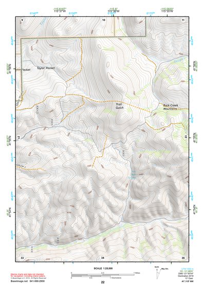 41115NW Page 22 Jarbidge Mountains Topo Preview 1