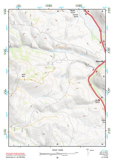 41115NW Page 37 Jarbidge Mountains Topo Preview 1