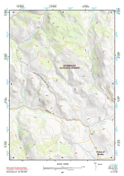 41115NW Page 41 Jarbidge Mountains Topo Preview 1