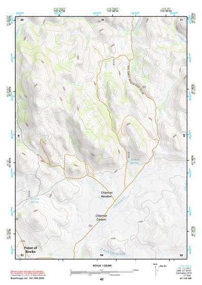 41115NW Page 42 Jarbidge Mountains Topo Preview 1