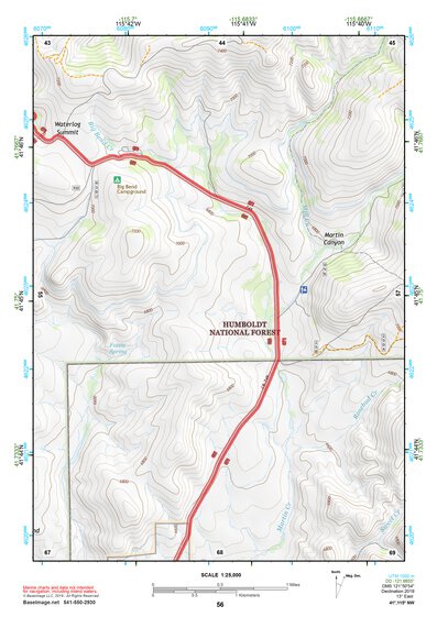 41115NW Page 56 Jarbidge Mountains Topo Preview 1