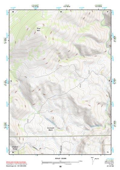 41115NW Page 58 Jarbidge Mountains Topo Preview 1