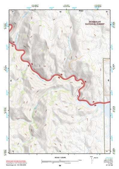 41115NW Page 64 Jarbidge Mountains Topo Preview 1