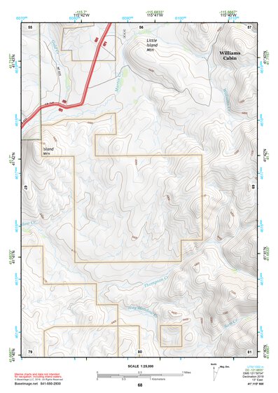 41115NW Page 68 Jarbidge Mountains Topo Preview 1
