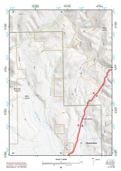 41115NW Page 72 Jarbidge Mountains Topo Preview 1