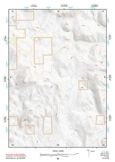 41115NW Page 92 Jarbidge Mountains Topo Preview 1