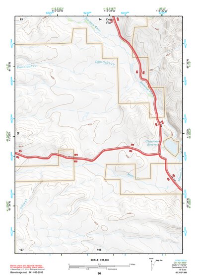 41115NW Page 96 Jarbidge Mountains Topo Preview 1