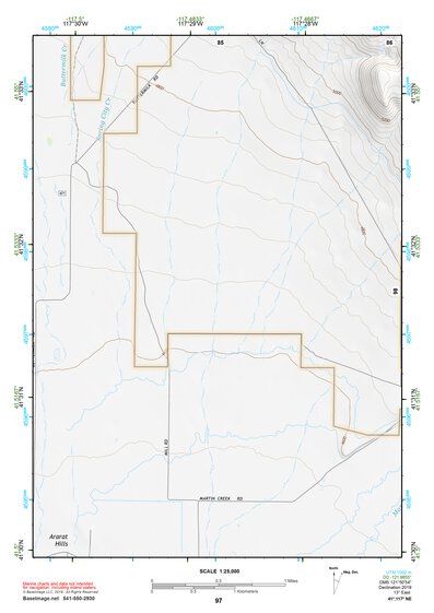 41117NE Page 97 Quinn River Valley Topo Preview 1
