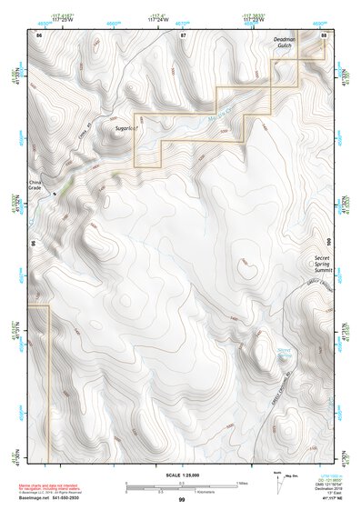 41117NE Page 99 Quinn River Valley Topo Preview 1