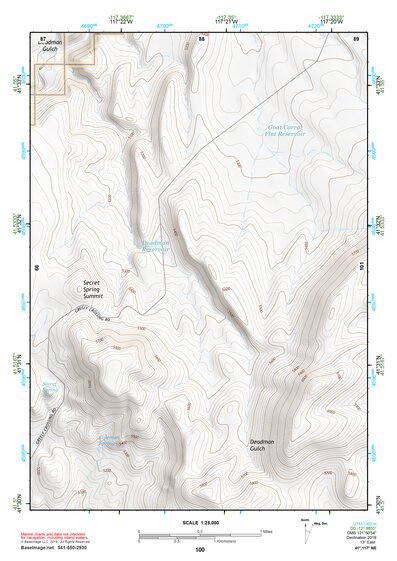 41117NE Page 100 Quinn River Valley Topo Preview 1