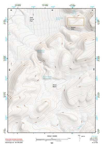 41117NE Page 101 Quinn River Valley Topo Preview 1