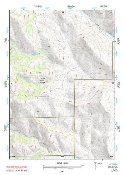 41117NW Page 94 Quinn River Valley Topo Preview 1