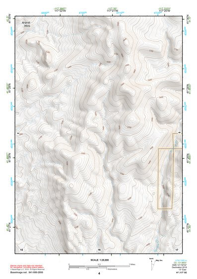 41117SE Page 4 Osgood Mountains Topo Preview 1