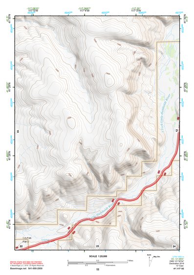 41117SE Page 11 Osgood Mountains Topo Preview 1