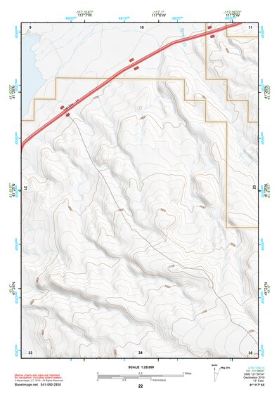 41117SE Page 22 Osgood Mountains Topo Preview 1