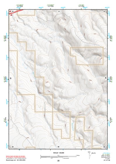 41117SE Page 23 Osgood Mountains Topo Preview 1