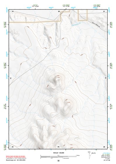 41117SE Page 32 Osgood Mountains Topo Preview 1