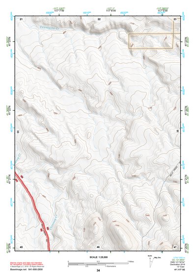 41117SE Page 34 Osgood Mountains Topo Preview 1