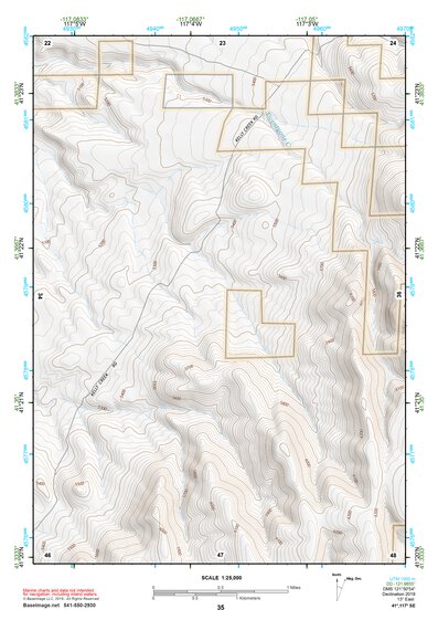 41117SE Page 35 Osgood Mountains Topo Preview 1