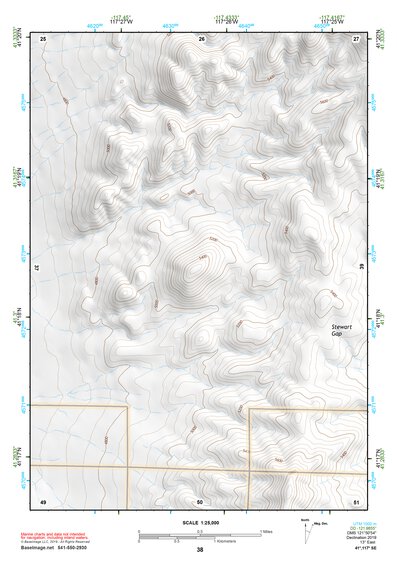 41117SE Page 38 Osgood Mountains Topo Preview 1