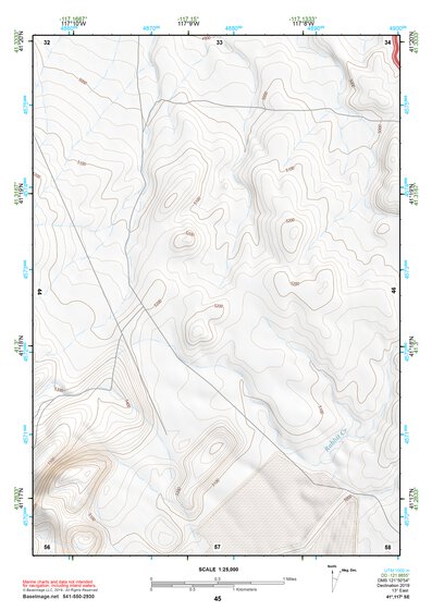 41117SE Page 45 Osgood Mountains Topo Preview 1
